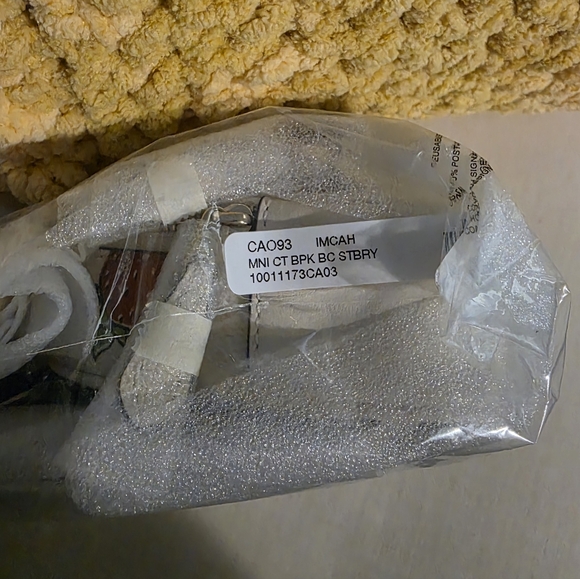 Coach Court Mini Backpack Keychain Bag Charm - Picture 5 of 5